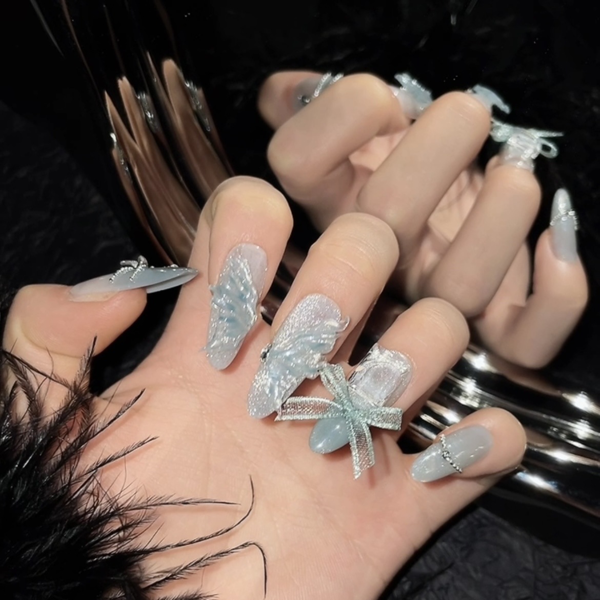 10pcs Pure Hand Pressed Long O - Resin Art Ideas ulasan dan harga