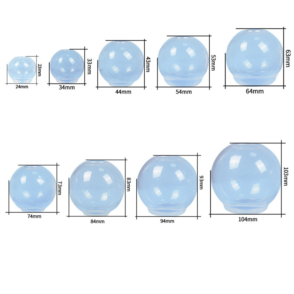 20-100mm 3D Transparent Ball S - Silicone Mold Ocean ulasan dan harga