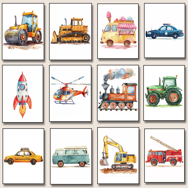 Helicopter Fire Truck Tractor  - Resin Art Home Decor ulasan dan harga