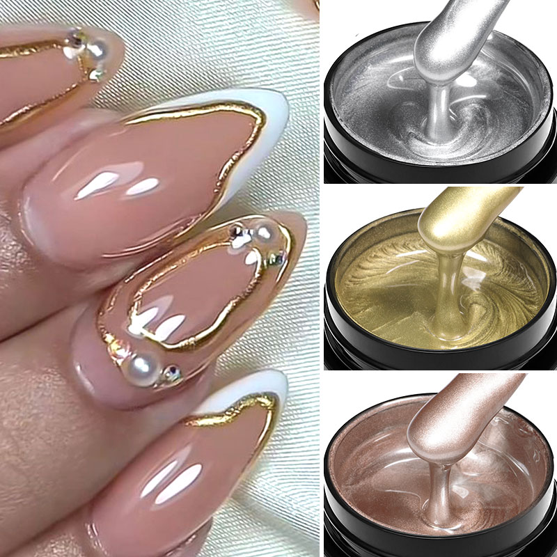 8ml Metal Painting Gel Nail Po - Resin Art With Rose ulasan dan harga