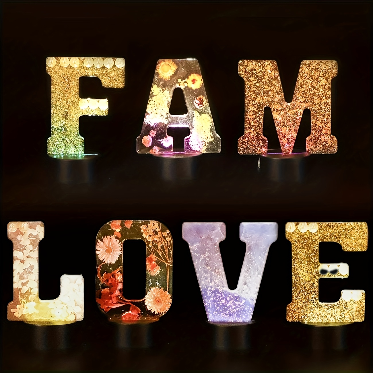 7-Inch Large Letter Resin Mold - Resin Art Letters ulasan dan harga