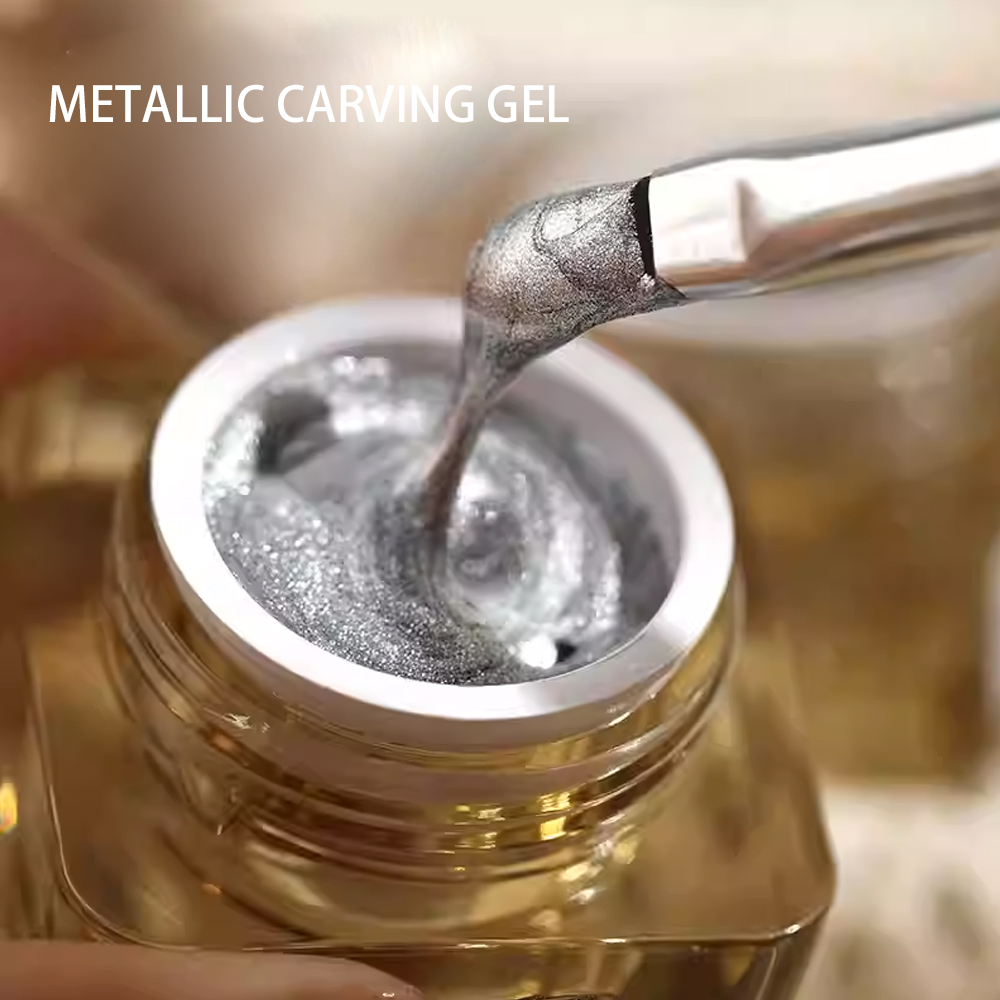 8g Metallic Carving Gel 3D Emb - Resin Art With Rose ulasan dan harga