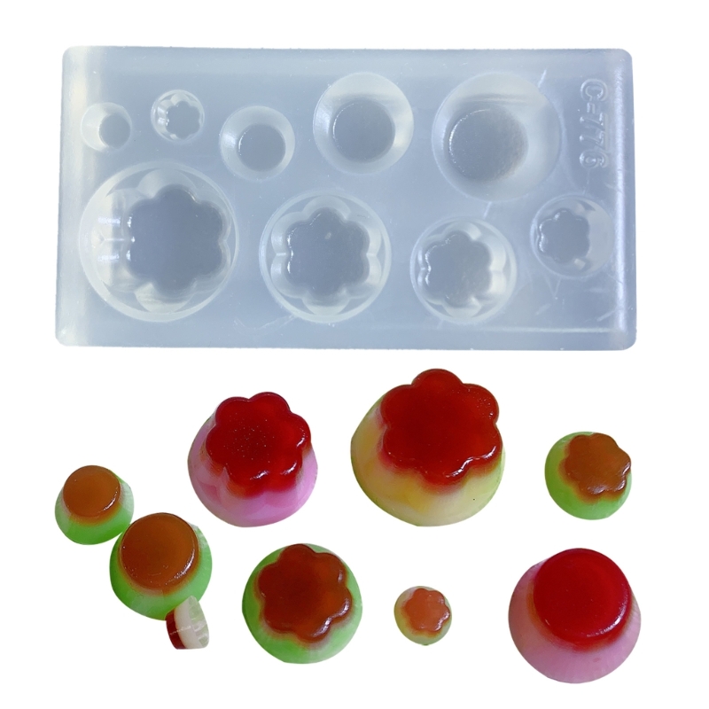 Cute Pudding Shape Silicone Mo - Resin Art Glue ulasan dan harga