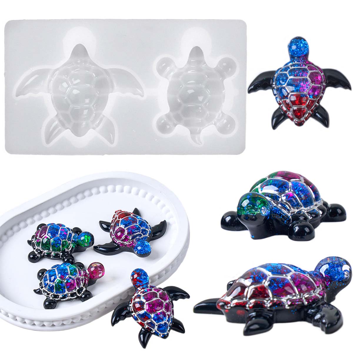 3D Sea Turtle Keychain Silicon - Silicone Mold Ocean ulasan dan harga