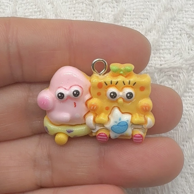10pcs cartoon resin pendant, D - Resin Art Store ulasan dan harga