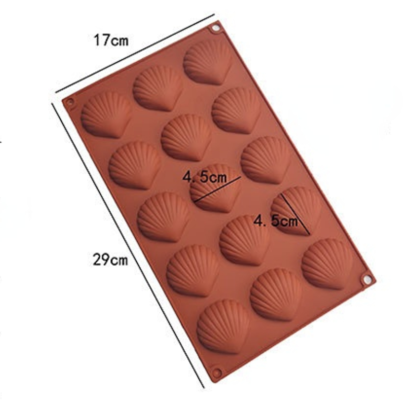 Food Grade Madeleine Cake Mold - Silicone Mold Ocean ulasan dan harga