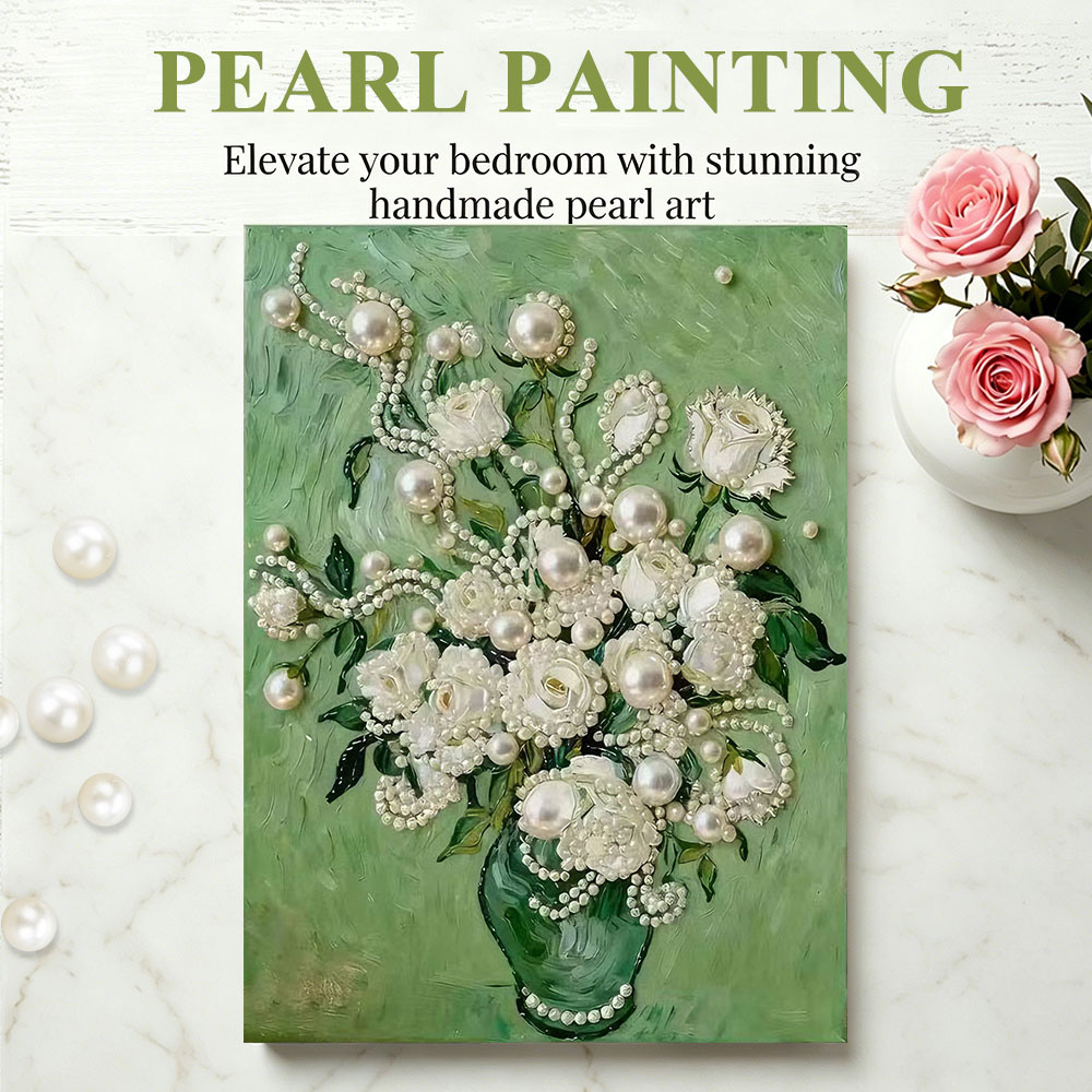Huacan DIY Pearl Art Painting  - Resin Art With Rose ulasan dan harga
