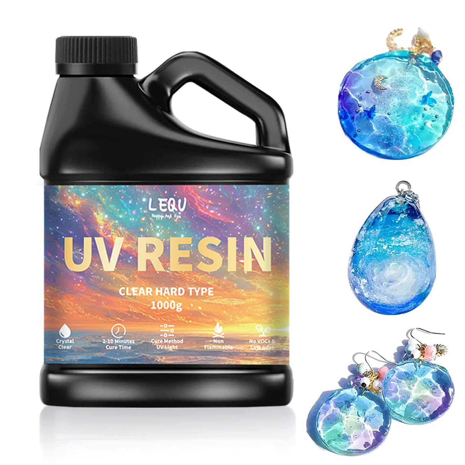 100/200/500/1000g UV Epoxy Res - Resin Art Glue ulasan dan harga