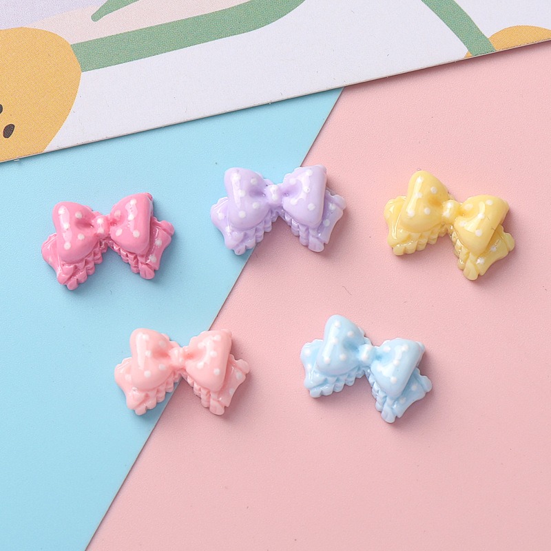 7 Colors Mini Bow Resin Charms - Resin Art Phone Case ulasan dan harga