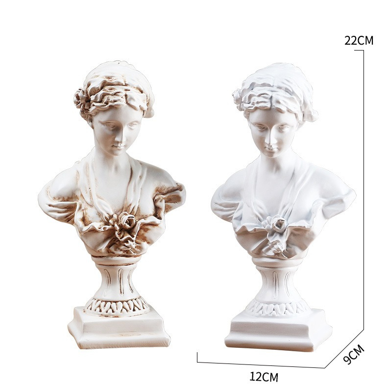 1pc Goddess Bust Statue Classi - Resin Art Table Top ulasan dan harga